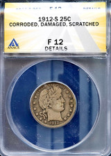 1912-S Barber Silver Quarter Dollar — listing 5