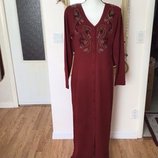 Red Floral Off-the-Shoulder Maxi Dress with Side Tie, listing 6