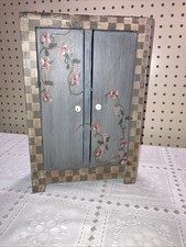 Hand-Painted Porcelain Cabinet Plate with Whimsical 'July' Scene and Forget-Me-Not Border — listing 6