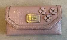 Guess Cream and Beige G-Logo Monogram Trifold Wallet — listing 6