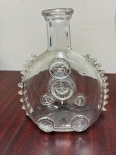 St. Louis Crystal Conical Decanter with Etched Scrollwork and Pointed Stopper — listing 2