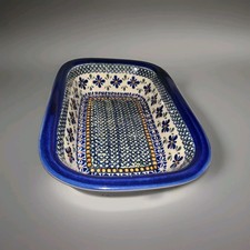 Polish Pottery Rectangular Loaf / Baking Dish in Peacock Pattern — listing 6