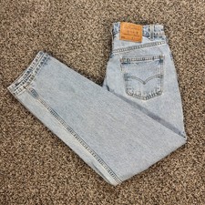 Vintage Levi's Orange Tab Light Wash Denim Jeans, Made in USA, Youth Size 10 — listing 4