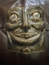 Handmade Studio Pottery Face Mug with Sculpted Features