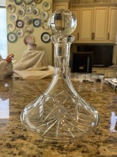 Cut Crystal Ships Decanter with Faceted Stopper — listing 3