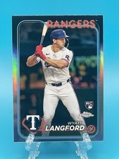 2024 Topps Chrome Wyatt Langford Rookie Cup X-Fractor Refractor, Texas Rangers, listing 5