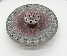 Roseville Pottery Ferella Reticulated Footed Bowl, Shape 210-4 — listing 2