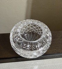 Cut Crystal Dome Lid with Faceted Finial, Pinwheel & Star Pattern, 6.25" Diameter — listing 3
