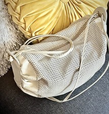 Harrods Two-Tone Bowling Bag Satchel, Cream & Navy — listing 6