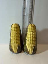 Vintage Figural Corn on the Cob Ceramic Salt and Pepper Shakers, Set of 2 — listing 6
