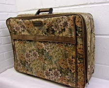 Vintage Tapestry Floral Luggage Set - Rolling Suitcase, Garment Bag & Duffel/Carry-On — listing 2