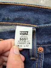 Vintage Levi's 505 Regular Fit Straight Leg Jeans, Zip Fly, W30 L27 — listing 5