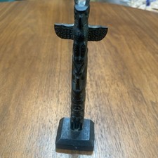 Boma Argillite-Style Resin Totem Pole Replica, Northwest Coast Design — listing 5