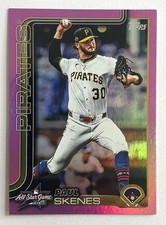 2025 Topps Paul Skenes All-Star National League 75 Years of Baseball Insert Card (Cracked Ice / Foil Refractor), listing 5