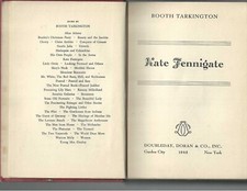 Kate Fennigate by Booth Tarkington, Doubleday Doran 1943 — listing 5