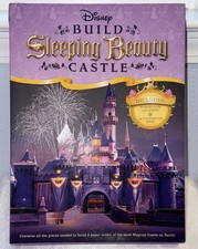 Disney Build Sleeping Beauty Castle Paper Model Kit with Push-Button LED Lights and Illustrated Book