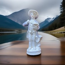 Porcelain Figurine of Seated Georgian Gentleman with Bouquet No mark at all — listing 4