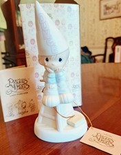 Precious Moments Clown Angel Figurine with Flowers and Wings — listing 5