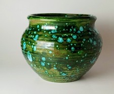 Green Glazed Ceramic Frog on Lotus Base Water Dropper / Brush Washer — listing 4