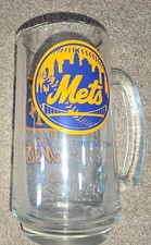Vintage New York Mets Drinking Glass Set with 1969 World Champions Logo, Set of 6 in Original Box — listing 3