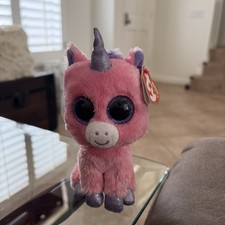 Ty Beanie Boos Wishful the Unicorn Plush, Rainbow, 6 inch, listing 4