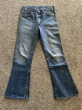 Vintage 1970s Levi's Bell Bottoms Orange Tab Denim Jeans, Deadstock with Original Hang Tag — listing 2