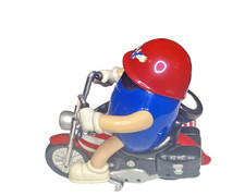 M&M's Red, White & Blue Motorcycle Candy Dispenser - Limited Edition Collectible