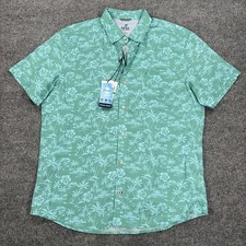 IZOD Saltwater Relaxed Classics Men's Short-Sleeve Button-Up Shirt, Pink, Size XL — listing 2