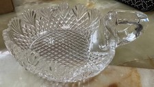 Cut Glass Low Bowl with Diamond and Thumbprint Pattern — listing 2