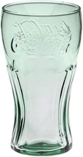 Coca-Cola Green Glass Flared Soda Fountain Tumbler