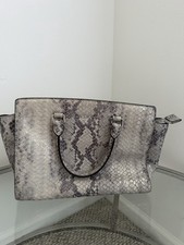 Snakeskin-Embossed Python Print Tote Handbag (Michael Kors branded — authenticity questionable) — listing 4