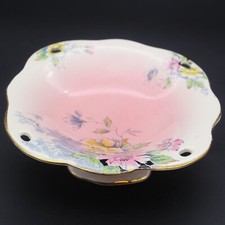 Royal Winton Grimwades Pierced-Handle Bonbon Dish, Autumn Leaf Chintz, 6 inch — listing 5