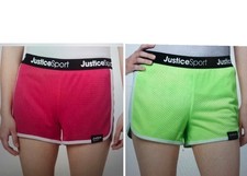 Justice Sport Girls' Neon Palm Tree Print Athletic Running Shorts, Size XLP (16P/18P) — listing 5
