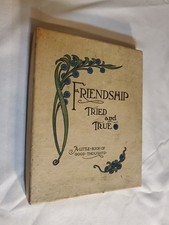 Antique Book-Form Slide Box with Gilt Gesso Relief and Decoupage Courting Scene — listing 2