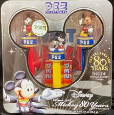 PEZ Collectibles Disney Mickey Mouse 80 Years Limited Edition Gift Set Tin (3 Dispensers) — listing 2