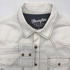 Wrangler Western Shirts Men's Short Sleeve Pearl Snap Plaid Shirt, Teal/Blue — listing 3
