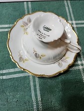 Edelstein Bavaria Porcelain Saucers with Floral Border, Set of Several — listing 4