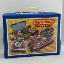 Vintage 1971 Matchbox Carry Case with 24-Car Blue Plastic Tray Inserts — listing 6