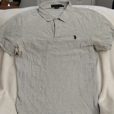U.S. Polo Assn. Men's Short-Sleeve Button-Down Shirt, Pink Chambray, Size XL — listing 5