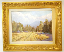 Original Impressionist Landscape Oil Painting of Mountain Stream with Trees, Signed — listing 6
