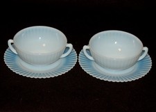 MacBeth-Evans Monax White Opalescent Milk Glass Serving Bowl with Scalloped Rim — listing 3