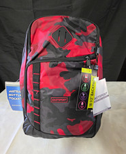 Eastsport Flap-Top Backpack with Side Mesh Pockets, Black