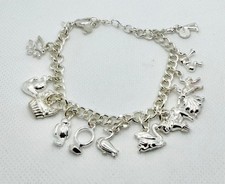 Vintage Avon Faith & Hope Charm Bracelet with Doves, Crosses & Pink Ribbon — listing 4