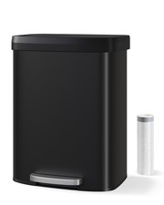 Step-On Trash Can 60L Stainless Steel Silver - Lot of 18 — listing 6