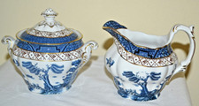 Blue Willow / Real Old Willow Pattern Bowl with Gilt Rim — listing 4