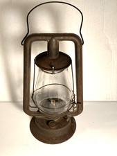 Antique Tubular Barn Lantern with Red Globe (Universal marked)