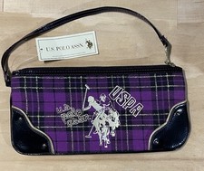 U.S. Polo Assn. Black Multicolor Logo Monogram Zip-Top Wristlet Clutch — listing 5