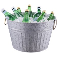 Vintage Galvanized Round Wash Tub with Side Handles — listing 6