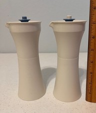 Vintage Tupperware Sheer Salad Dressing Cruet / Shaker with Red Flip-Top Lid — listing 5