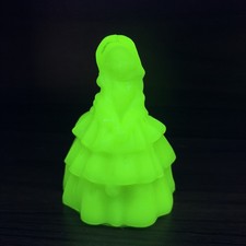 Boyd's Crystal Art Glass "Louise" Figurine in Red Cadmium Glass, 4.5" Tall